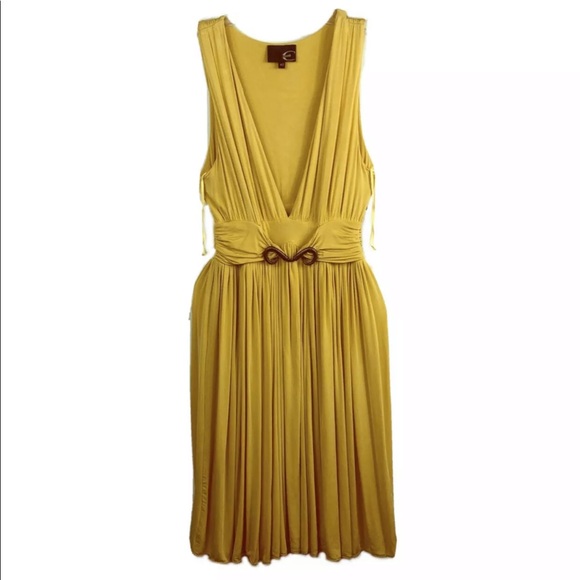 Just Cavalli Dresses & Skirts - Just Cavalli Short Cocktail Dress Yellow 40 Small